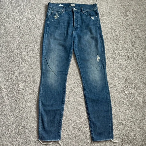 MOTHER Denim The Stunner in Graffiti Girl Size 28 - Picture 4 of 5